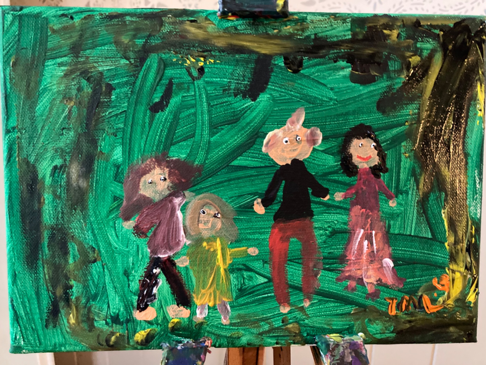 Med varma hälsningar från (från vänster:) Knut, Tora-Majali, Victor och Sofia.