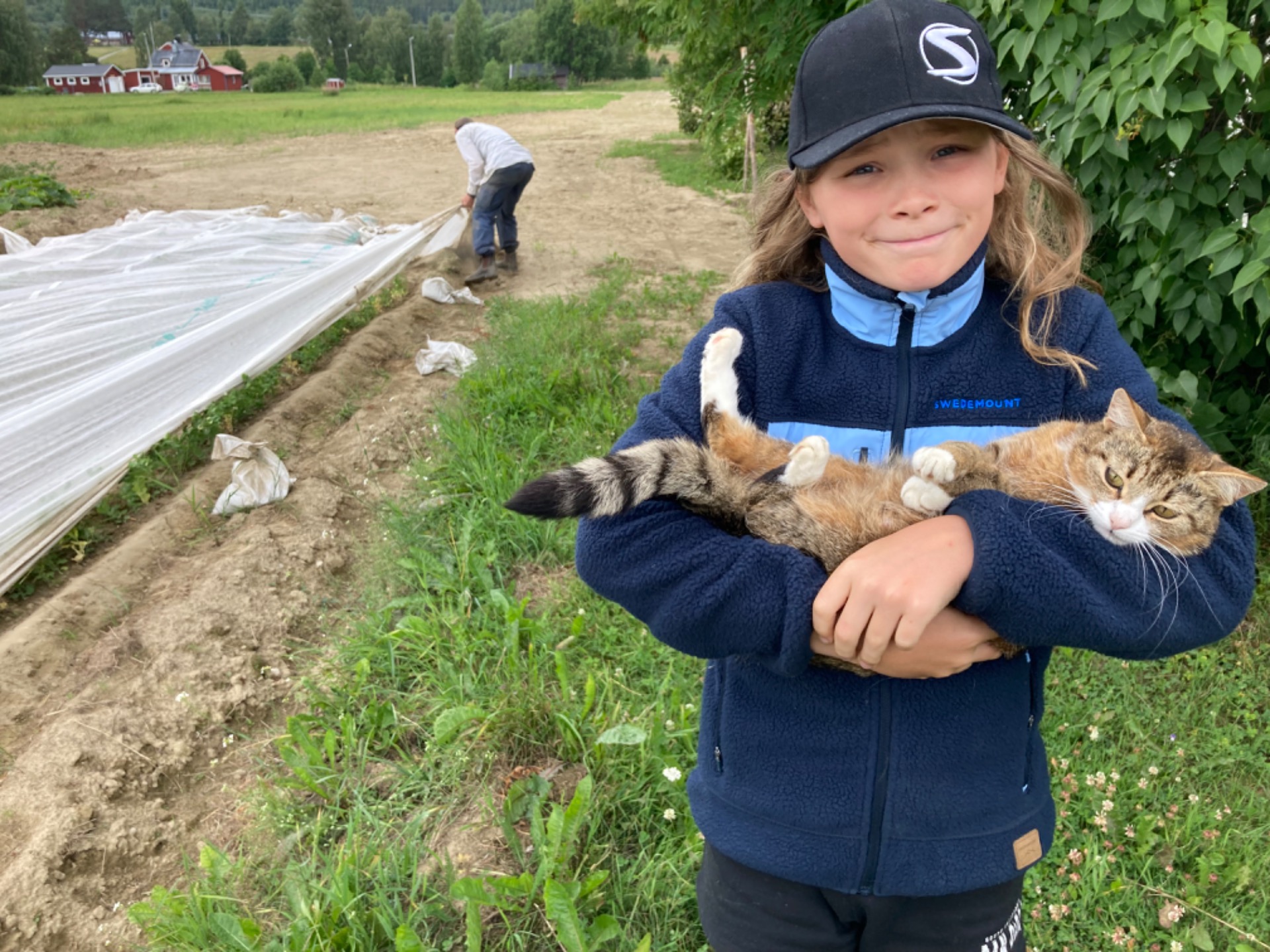 Knut med katten Pip
